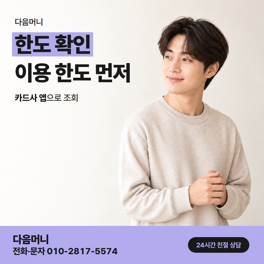 다음머니 안동카드깡 승인 직전에 다시 보는 한도
